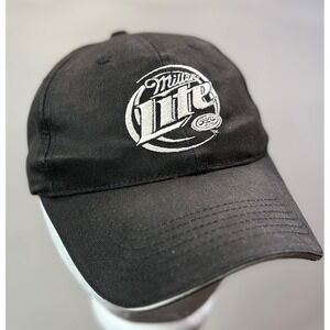 Miller Lite Harley Davidson 100th Anniversary‎ Black Baseball Cap Hat